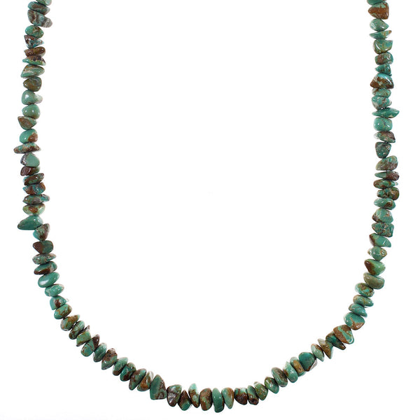 Sterling Silver Turquoise Southwestern Bead Necklace AX93843