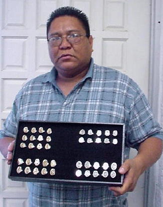 Sterling Silver Calvin Peterson Bear Water Wave Navajo Ring Size 10-3/4 RX111254