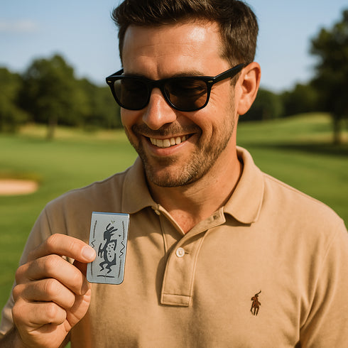 Native American Genuine Sterling Silver Kokopelli Money Clip NN20371