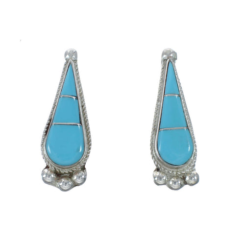 Genuine Sterling Silver Turquoise Post Earring X10099