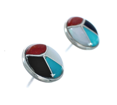 Sterling Silver Zuni Post Stud Earrings X10007