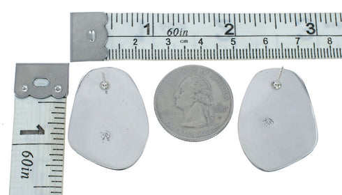 Native American Sterling Silver Turquoise Post Earrings X10024