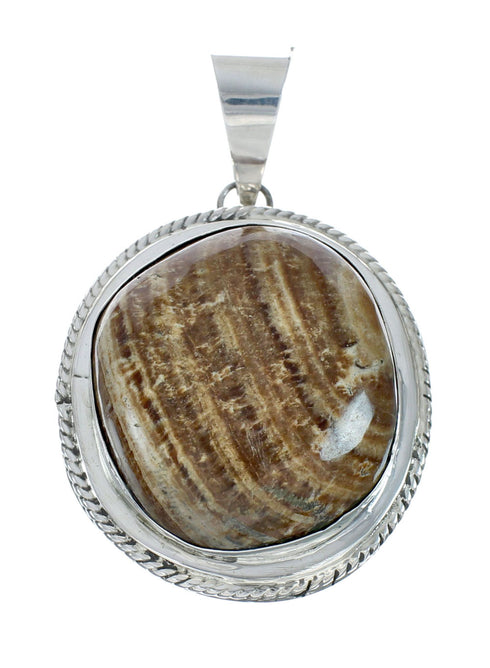 Sterling Silver Native American Picture Rock Bead Necklace Set X10224