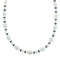 Genuine Sterling Silver Hematite and Mother of Pearl Bead Necklace X10229