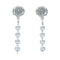 Sterling Silver Navajo Bead Post Dangle Earrings X10149