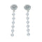 Navajo Sterling Silver Bead Post Dangle Earrings X10148