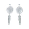 Navajo Sterling Silver Feather Post Dangle Earrings X10159