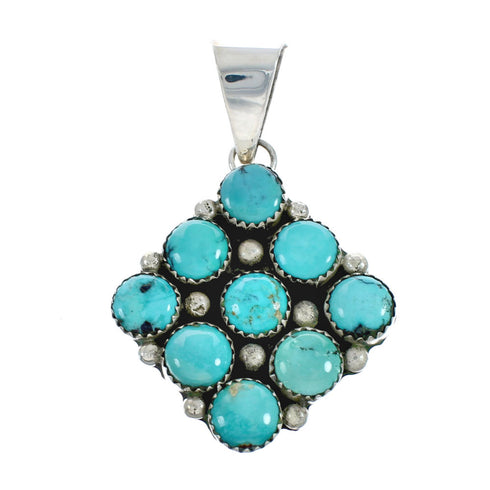 Native American Navajo Turquoise Sterling Silver Pendant X10121