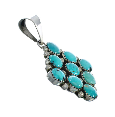 Native American Navajo Turquoise Sterling Silver Pendant X10121