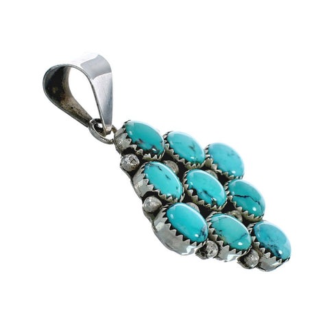 Native American Navajo Turquoise Sterling Silver Pendant X10122