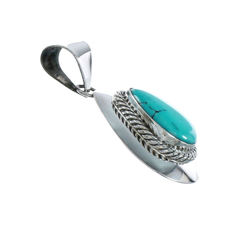 Navajo Turquoise Tear Drop Pendant X10138