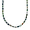 Southwest Authentic Sterling Silver Multicolor Jasper Bead Necklace X10117