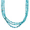 Native American 3 Strand High Turquoise Bead Necklace X10110