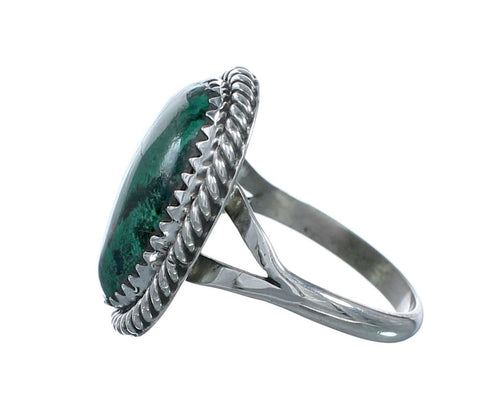Native American Chrysocolla Sterling Silver Ring Size 7-1/4 X10182