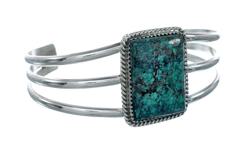Sterling Silver Turquoise Navajo Cuff Bracelet X10342