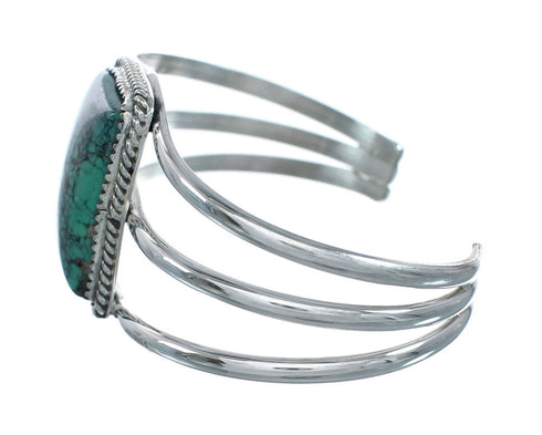 Native American Turquoise Sterling Silver Navajo Cuff Bracelet X10345