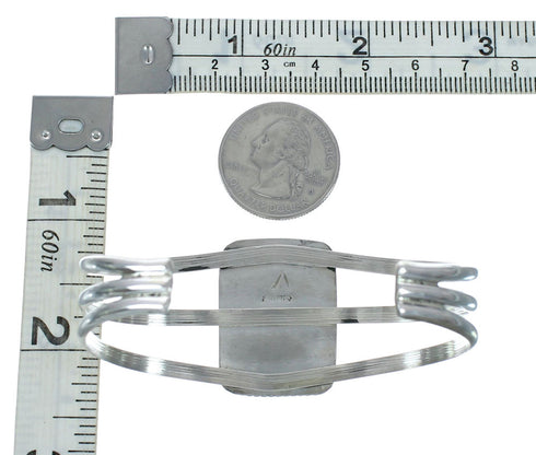 Native American Turquoise Sterling Silver Navajo Cuff Bracelet X10345