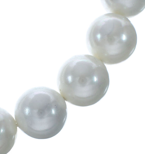 Mother of Pearl Sterling Silver Native American Bead Necklace X10245