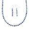 Authentic Sterling Silver Southwest Dumortierite Bead Necklace X10249