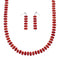 Southwestern Sterling Silver and Coral Bead Necklace X10252