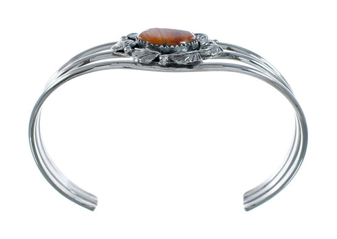 Authentic Oyster Shell Sterling Silver Navajo Cuff Bracelet X10261