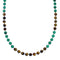 Multicolor Native American Sterling Silver Bead Necklace X10291