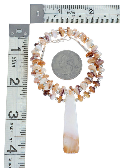 Oyster Shell Sterling Silver Bead Necklace X10299