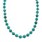 Native American Sterling Silver Turquoise Bead Necklace X10364