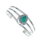 Turquoise Native American Sterling Silver Tear Drop Cuff Bracelet X10398