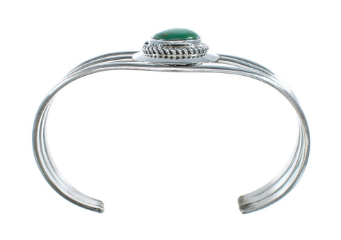 Native American Turquoise Sterling Silver Tear Drop Navajo Cuff Bracelet X10435