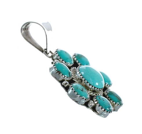 Native American Navajo Turquoise Sterling Silver Pendant X10439