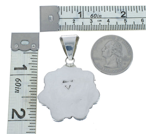 Native American Navajo Turquoise Sterling Silver Pendant X10439