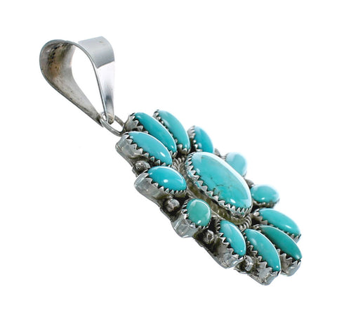 Native American Turquoise Sterling Silver Pendant X10441