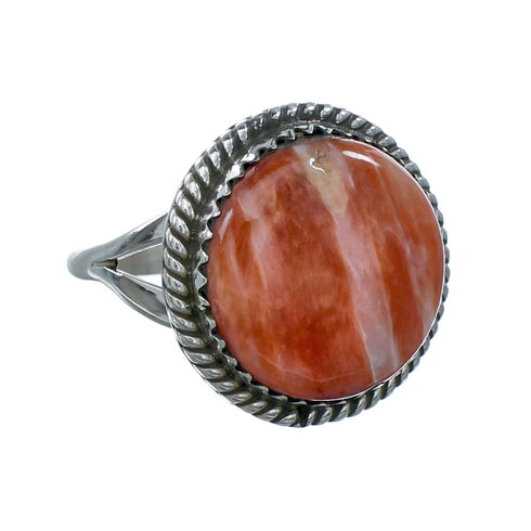 Navajo Sterling Silver Oyster Shell Ring Size 7 X10447