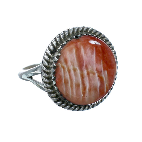 Navajo Sterling Silver Oyster Shell Ring Size 6-3/4 X10448