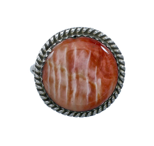 Navajo Sterling Silver Oyster Shell Ring Size 6-3/4 X10448