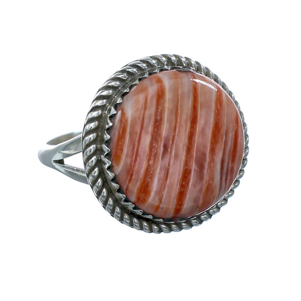 Oyster Shell Navajo Sterling Silver Ring Size 6-3/4 X10450