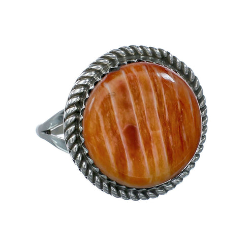 Navajo Sterling Silver Oyster Shell Ring Size 7-1/2 X10451