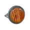 Navajo Sterling Silver Oyster Shell Ring Size 7-1/2 X10451