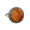 Oyster Shell Sterling Silver Navajo Ring Size 7-3/4 X10452