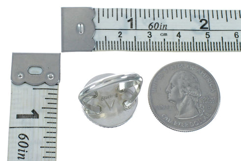 Native American Oyster Shell Sterling Silver Navajo Ring Size 7-3/4 X10454