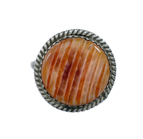 Navajo Oyster Shell Sterling Silver Ring Size 8 X10457