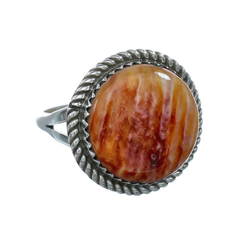 Navajo Oyster Shell Sterling Silver Ring Size 8-1/2 X10458