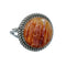 Navajo Oyster Shell Sterling Silver Ring Size 8-1/2 X10458