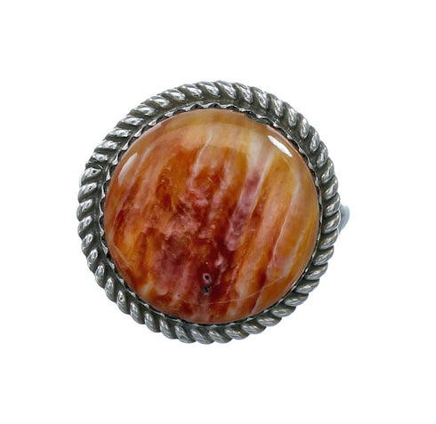 Navajo Oyster Shell Sterling Silver Ring Size 8-1/2 X10458