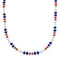 Navajo Multicolor Sterling Silver Bead Necklace X10647