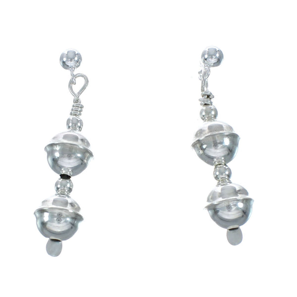 Sterling Silver Bead Post Dangle Earrings X10514