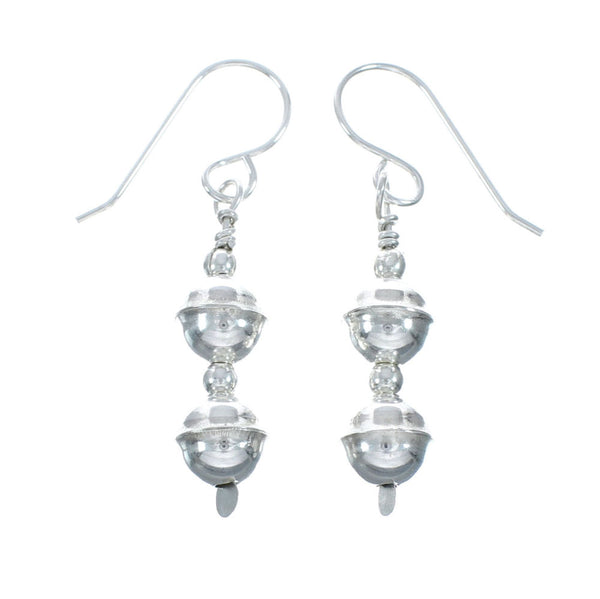 Sterling Silver Bead Hook Dangle Earrings X10515