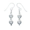 Sterling Silver Bead Hook Dangle Earrings X10515