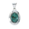Authentic Sterling Silver Turquoise Navajo Pendant X10657